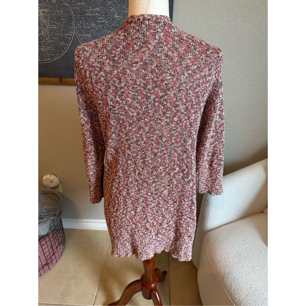 J. Jill Open Front Knit Textured Colorful Women’s Cardigan Size S - Picture 2 of 9